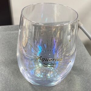 NWOT Aquarius Stemless Wine Glass